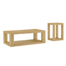 2-Piece Modern Rectangle Coffee Table Set