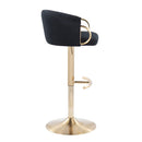 Claire - Contemporary / Glam Adjustable Bar Stool (Set of 2) by HouseOfZazla