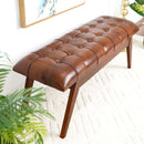 Maja - Bench - Cognac / Dark Brown by HouseOfZazla
