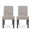 Contemporary Dining Chair With Upholstered Seating and Tapered Legs