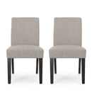 Contemporary Dining Chair With Upholstered Seating And Tapered Legs