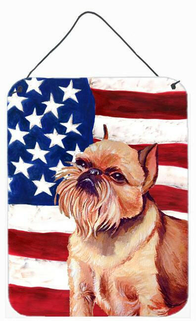 USA American Flag with Brussels Griffon Wall or Door Hanging Prints