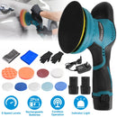 Cordless Car Buffer Polisher with 2Pcs 1500mAh Rechargeable Batteries 8 Speed Levels Wireless Polishing Waxer Machine Kit for Car Detailing