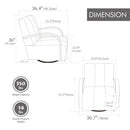 360° Swivel Accent Chair With Armrests