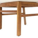 Outdoor 7 Pieces Acacia Wood Dining Set with Taiga 69 Table and Teak Finish