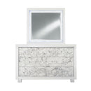 Skye - Marble Mirror - White by Unique Piece Furniture
