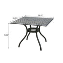 Arch Mesh Dining Table With Lightweight Frame - Black by HouseOfZazla