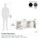 Systembuild Evolution Camberly - Shoe Storage Bench - Black Brown by Unique Piece Furniture