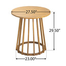 Outdoor Round Top Dining Table - Teak Bistro Table by HouseOfZazla