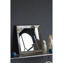 Antique Rectangle Mirror with Floral Accents