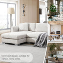 Modern Cloud Sectional Sofa L Shaped Luxury Couch Set With 2 Free Pillows 4 Seat With Oversized Chaise by HouseOfZazla