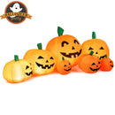 7.5 Feet Halloween Inflatable 7 Pumpkins Patch with LED Lights by LJGDeals