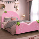 Kids Children Upholstered Berry Pattern Toddler Bed by LJGDeals