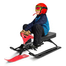 Kids Snow Sand Grass Sled w/ Steering Wheel and Brakes by LJGDeals
