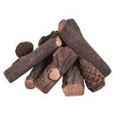 9 pcs Ceramic Fireplace Imitation Wood Propane Log Set by LJGDeals