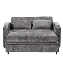 Pull Out Loveseat Sofa With Adjsutable Backrest, 2 Pillows, Cup Holders, USB Ports For Living Room by HouseOfZazla