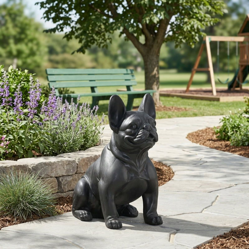 Outdoor French Bulldog Garden Sculpture, photo 3 of 10