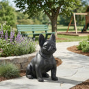 Outdoor French Bulldog Garden Sculpture