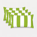 4 Pack Outdoor Lumbar Pillow with Inserts
