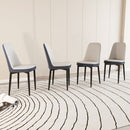 Modern Dining Chair With Cushions And Metal Legs by Unique Piece Furniture