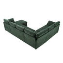 Convertible U-Shaped Sectional Sofa Bed With Reversible Chaise by HouseOfZazla