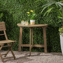Outdoor Half Round Folding Acacia Wood Bistro Table by HouseOfZazla