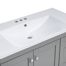 Shaker Free Standing Bathroom Vanity Cabinet With Sink, Soft Close Drawers, Soft Close Doors by HouseOfZazla
