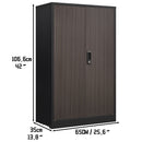 Metal Storage Cabinet With Locking Doors And Adjustable Shelf, Folding Filing Storage Cabinet, Folding Storage Locker Cabinet For Home Office, School, Garage by HouseOfZazla