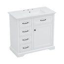 36-Inch Bathroom Vanity with Ceramic Sink Top
