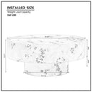 31.49" Burl Wood Veneer Round Coffee Table by HouseOfZazla