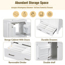 Bathroom Vanity With Single Sink, Combo Cabinet Undermount Sink, Bathroom Storage Cabinet With Two Doors And A Drawer, Soft Closing, Multifunctional Storage, Solid Wood Frame by HouseOfZazla