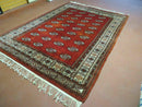 7' X 9' Vintage Handmade Bokhara Turkoman Pakistan Wool Rug Carpet Nice