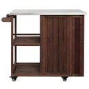 Outdoor Kitchen Island Fir Wood Prep Station by HouseOfZazla