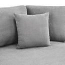 Modern 3 Seater Upholstered Sofa With Curved Design by HouseOfZazla