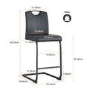 PU Chair Barstool Dining Counter Height Chair (Set of 2) by HouseOfZazla