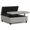 Harrison - Upholstered Coffee Table Storage Ottoman by Unique Piece Furniture
