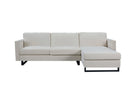 Walker Edison | Linen Sectional Sofa with Chaise