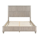 Solid Wood Queen Platform Bed Frame with Tall Headboard by HouseOfZazla