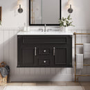 36 Inch Wall Mounted Bathroom Cabinet with Ceramic Sink and Drawers by HouseOfZazla