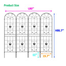 Garden Metal Trellis Rustproof Trellis For Climbing Plants Outdoor Flower Support by Unique Piece Furniture