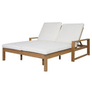 Outdoor Double Lounge Chair With 5 Position Adjustable Backrest by HouseOfZazla