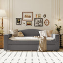 Upholstered Daybed With Storage Armrests, Trundle And Latest Integrated tooth Audio System