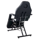 72.8" Massage Salon Tattoo Chair With Two Trays Esthetician Bed With Hydraulic Stool, Multi-Purpose 3-Section Facial Bed Table, Adjustable Beauty Barber Spa Beauty Equipment
