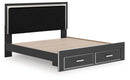 Zuraleus - Upholstered Panel Platform Storage Bed by Unique Piece Furniture