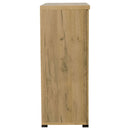 Door Accent Cabinet With Screens - Brown