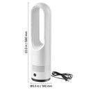 Bladeless Tower Fan, 80° Oscillating Standing Fan with Remote by HouseOfZazla