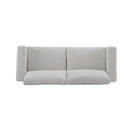 Modern Square Arm Sofa With Soft Fabric Upholstery, Deep Cushions by HouseOfZazla