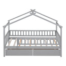 House Bed With 2 Drawers