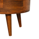 Mini Rounded Coffee Table - Chestnut by HouseOfZazla