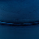 360 Degree Swivel Accent Chair Velvet Modern Upholstered Barrel Chair Over-Sized Soft Chair with Seat Cushion for Living Room, Bedroom, Office, Apartment, Blue